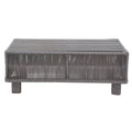 Grey Aluminum Roped Outdoor Patio Coffee Table Y179