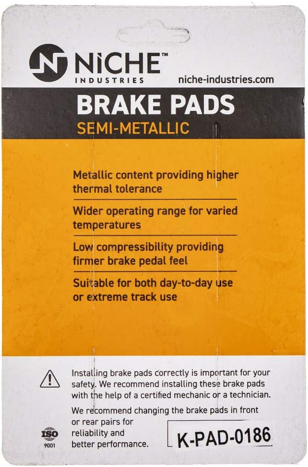 Rear Semi-Metallic Brake Pad Set 4 Pack X394