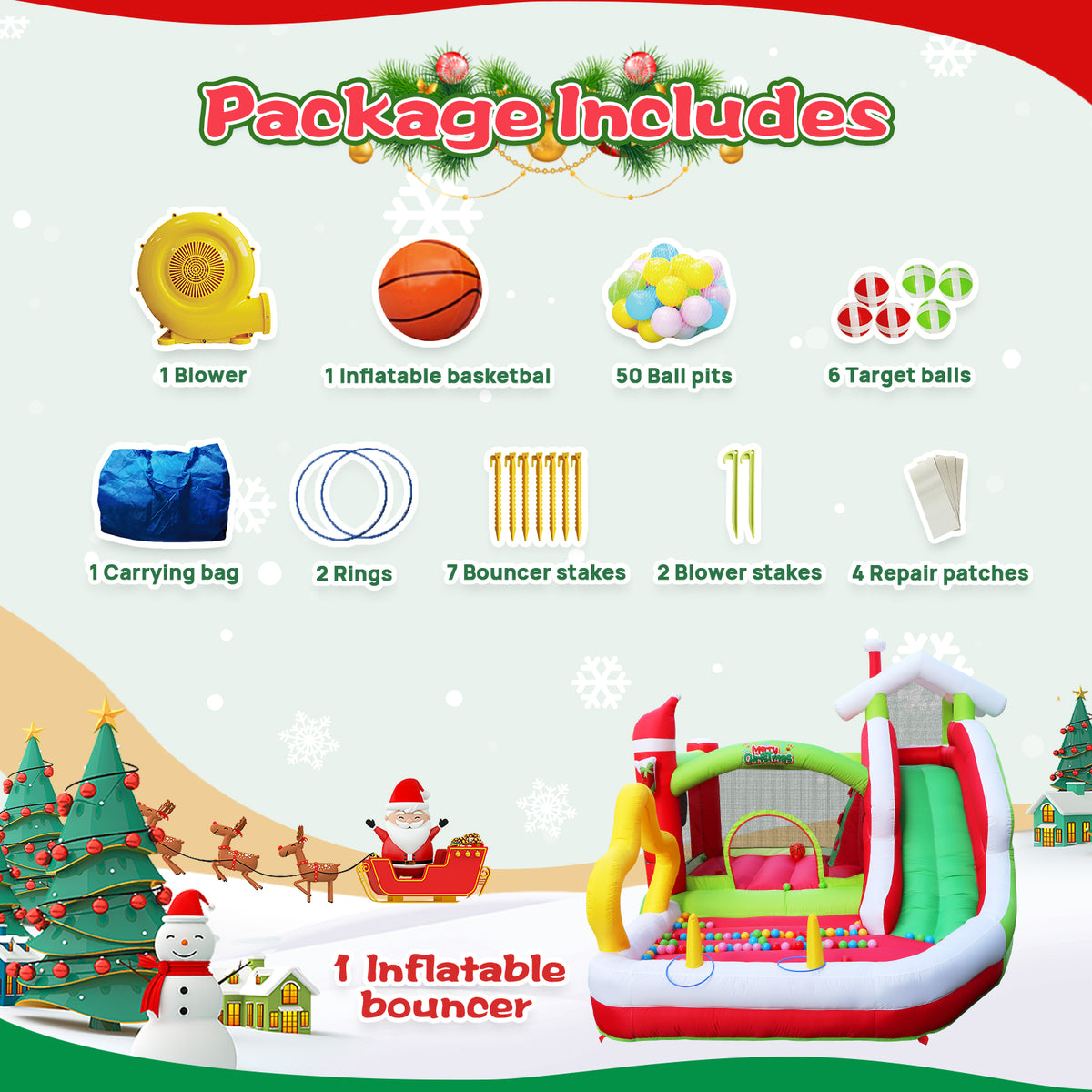 Inflatable Bouncer with Blower Y936