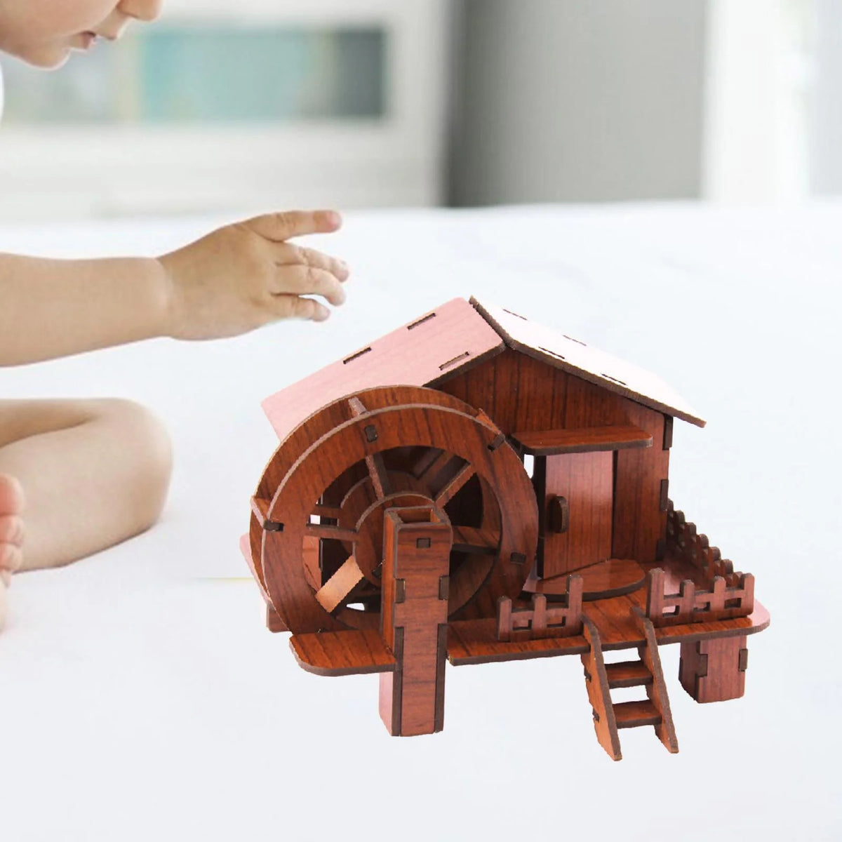 3D Wooden Puzzle House Construction Toy DIY Craft Learning Toy F47874