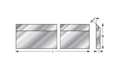 Carbide Tipped 8 Long x 5/8 Height x 1/8 Wide x 45 Deg Cut Angle Planer X854