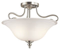 Brushed Nickel LED Semi-Flush Mount M670