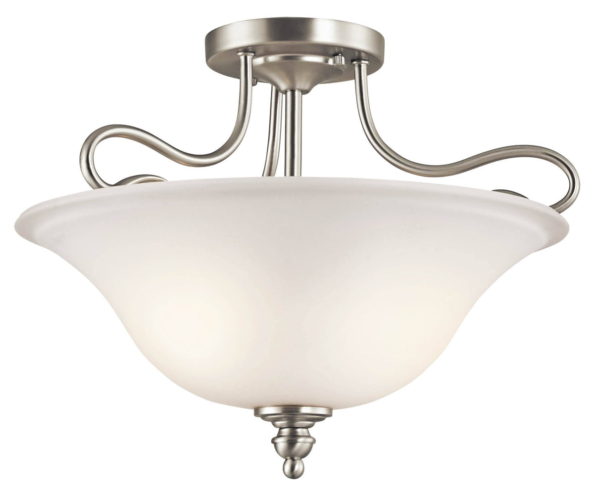 Brushed Nickel LED Semi-Flush Mount M670