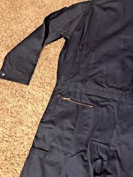 Dark Navy Cotton Coverall I3533