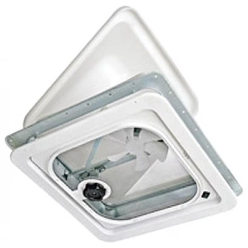 Birch White Radius Corner Vent with Pop Up Screen C74660