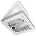 Birch White Radius Corner Vent with Pop Up Screen C74660
