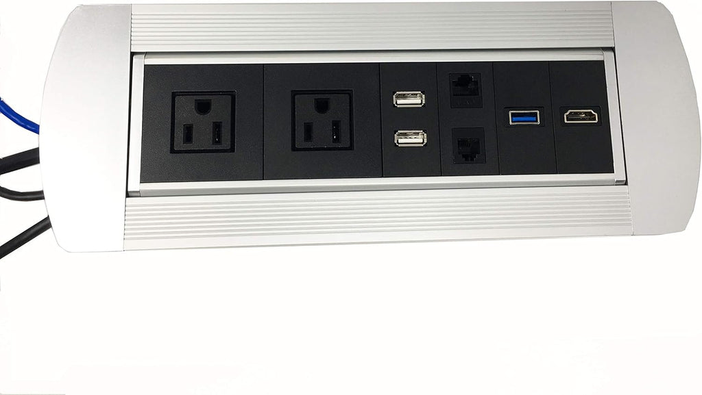Silver Power Data Center with 2 USB Outlets K831