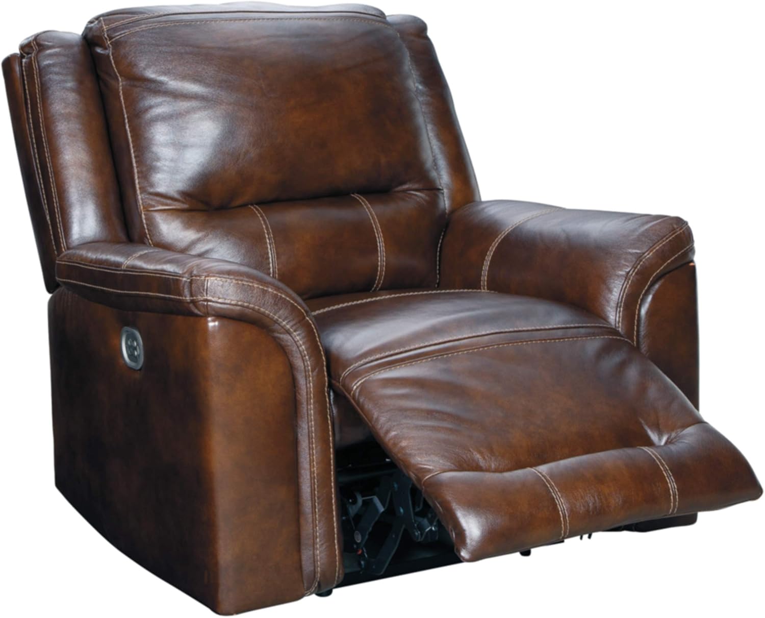 Mahogany Power Recliner with Adjustable Headrest P771