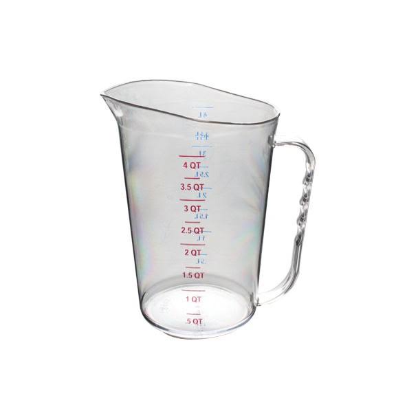 Clear Polycarbonate Measuring Cup, 4 Qt, Pack of 12 R2415