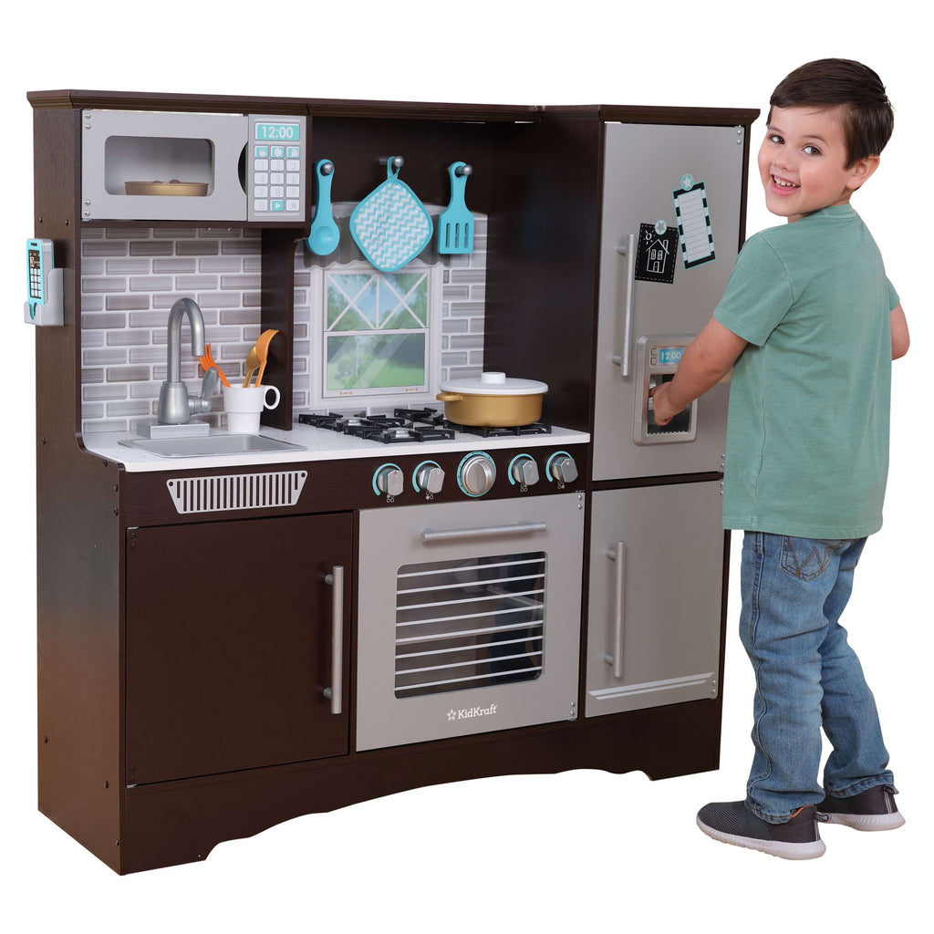 Espresso Wooden Kitchen with 4 Accessories R197