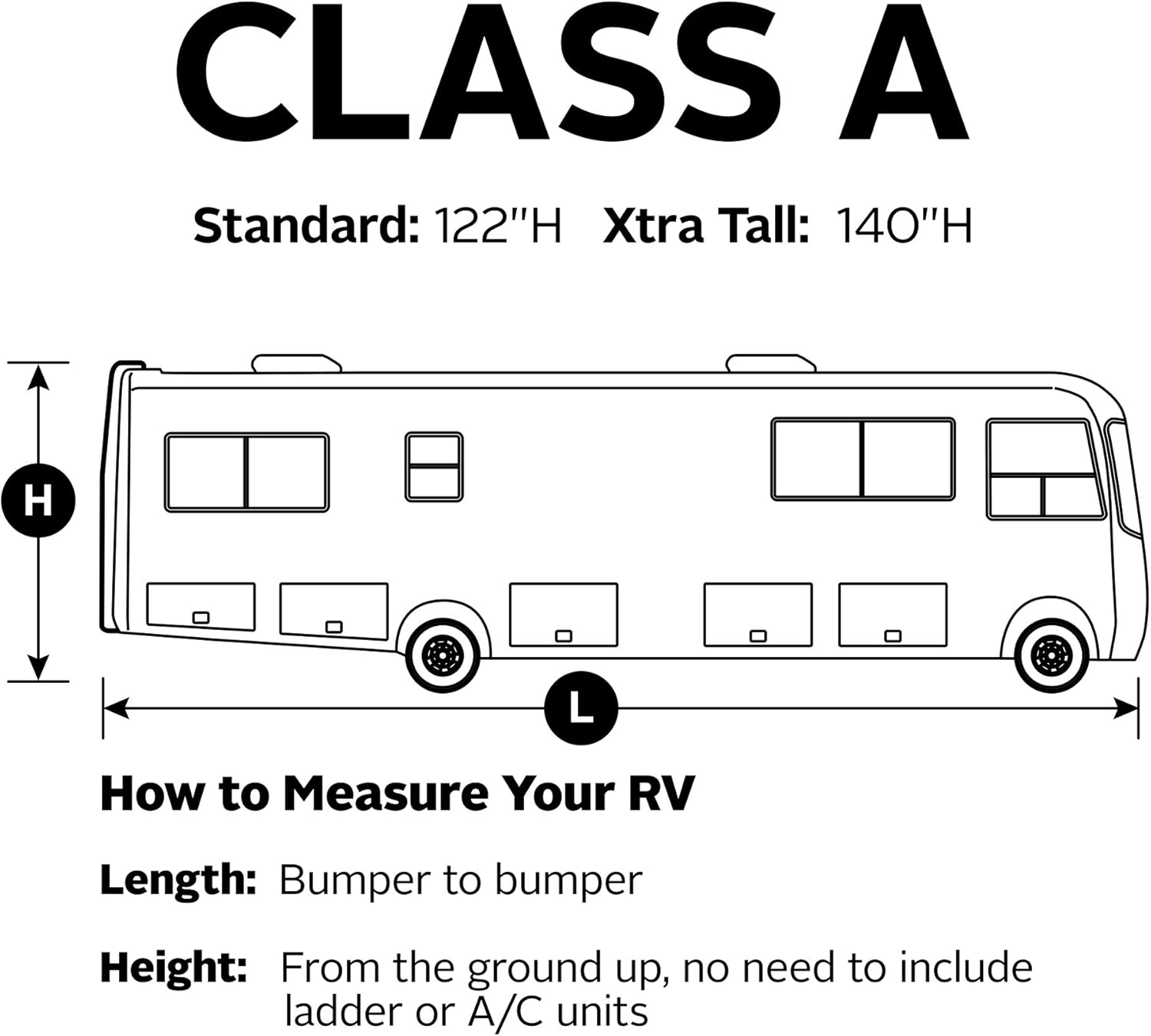 Class A RV Cover, Fits 33' - 37' RVs L7028