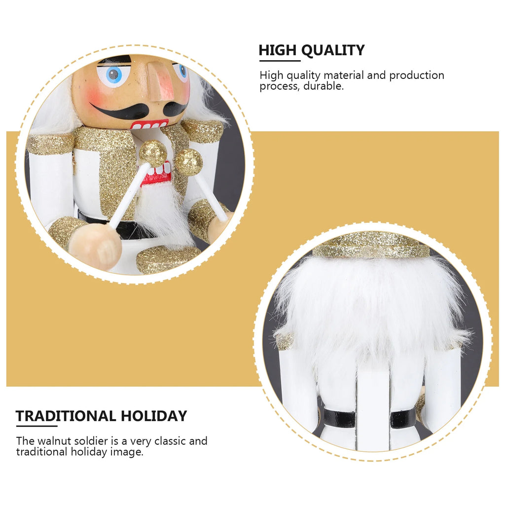 White Wooden Nutcracker Soldier Doll Christmas Decor N578965