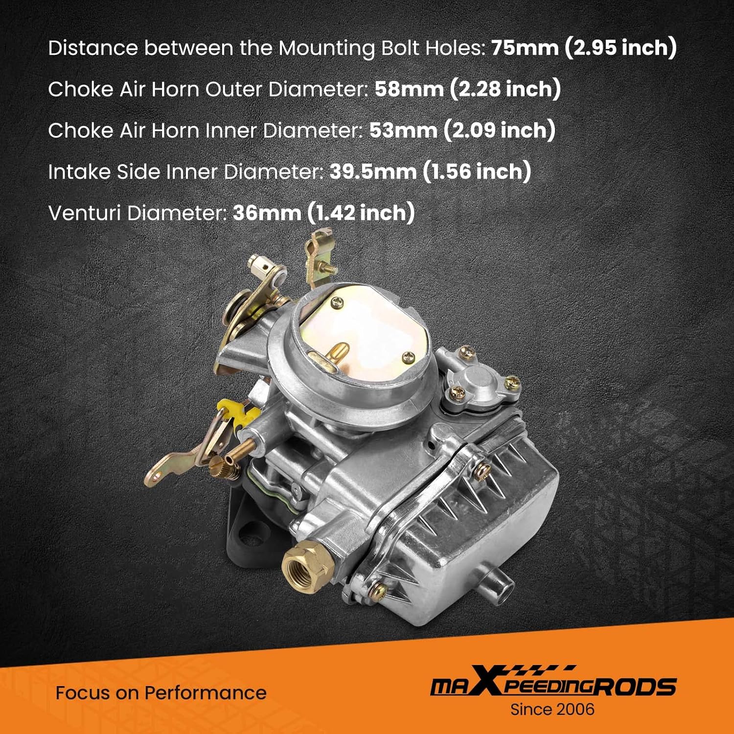 Carburetor for Ford 6CYL 1-Barrel Manual Choke C699034