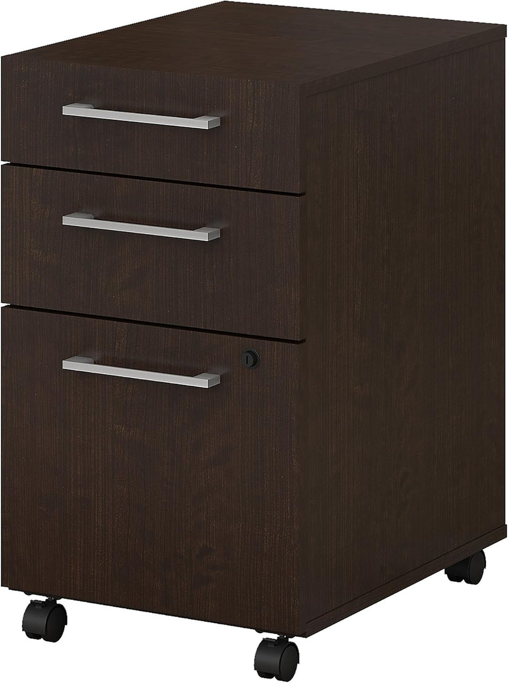 White 3 Drawer Mobile File Cabinet V3078