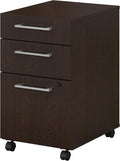 White 3 Drawer Mobile File Cabinet V3078