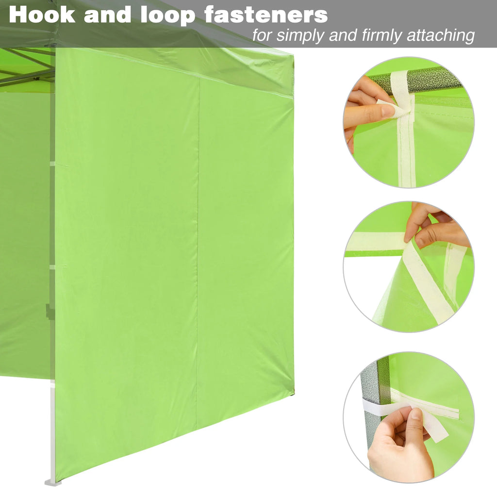 10x20Ft Pop up Canopy Top Kit with 4 Privacy Sidewalls E14514