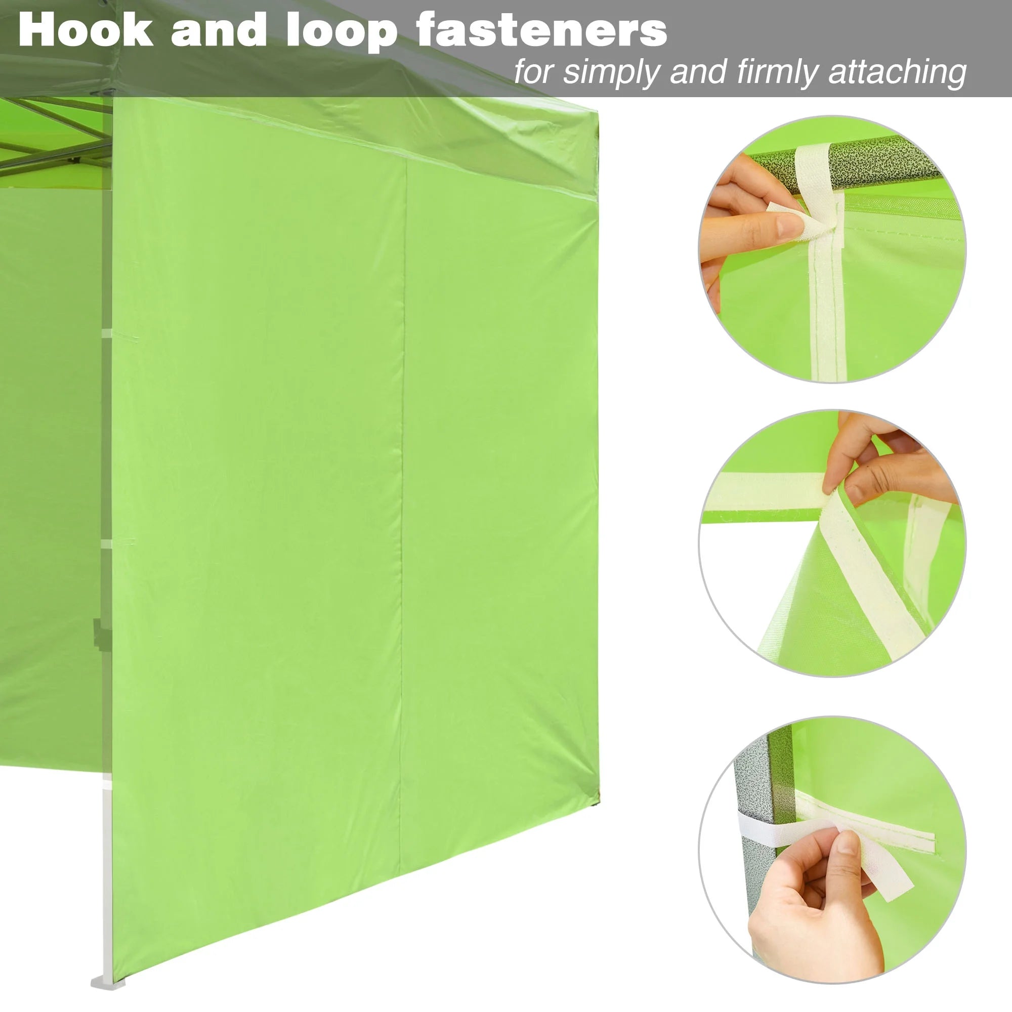 10x20Ft Pop up Canopy Top Kit with 4 Privacy Sidewalls E14514
