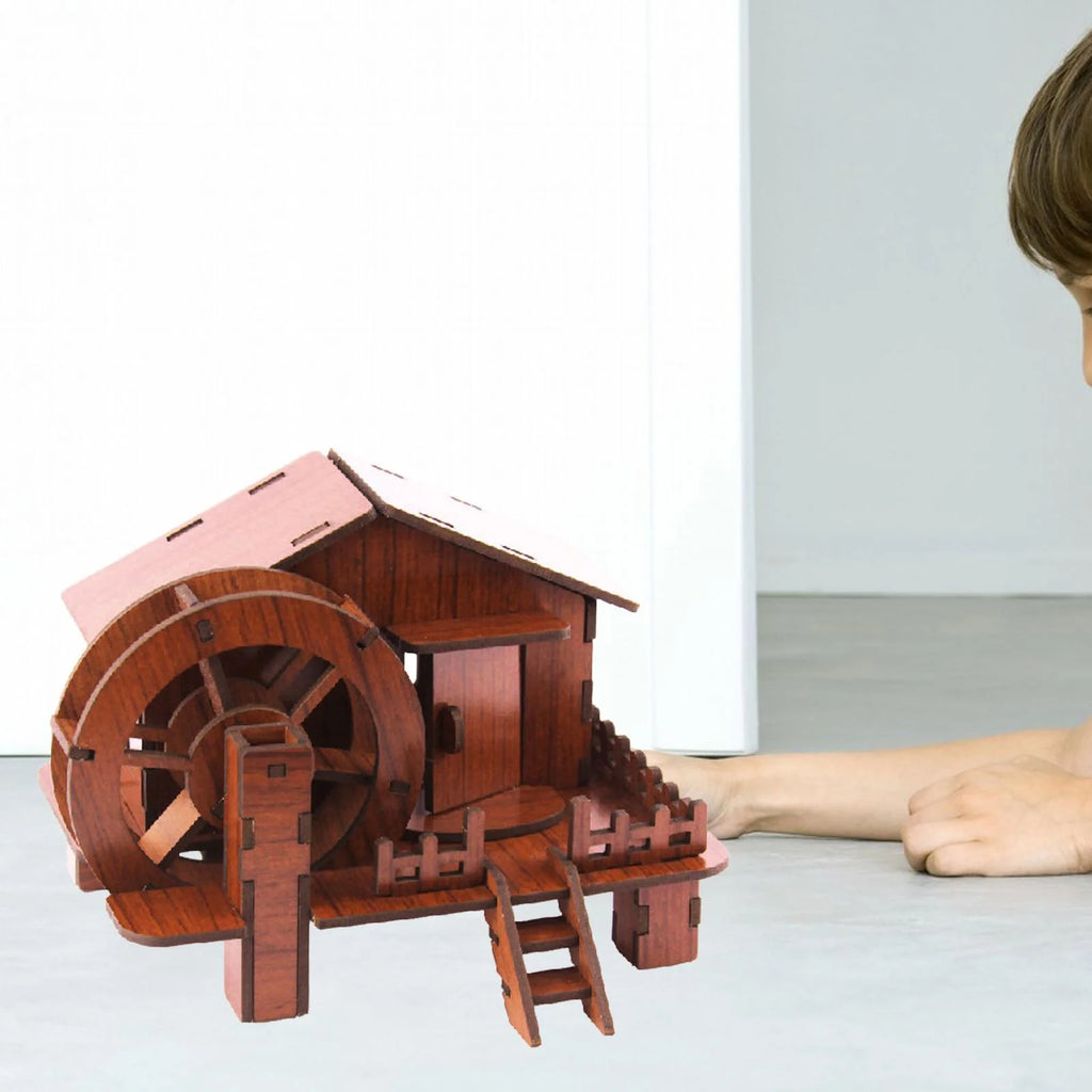 3D Wooden Puzzle House Construction Toy DIY Craft Learning Toy F47874