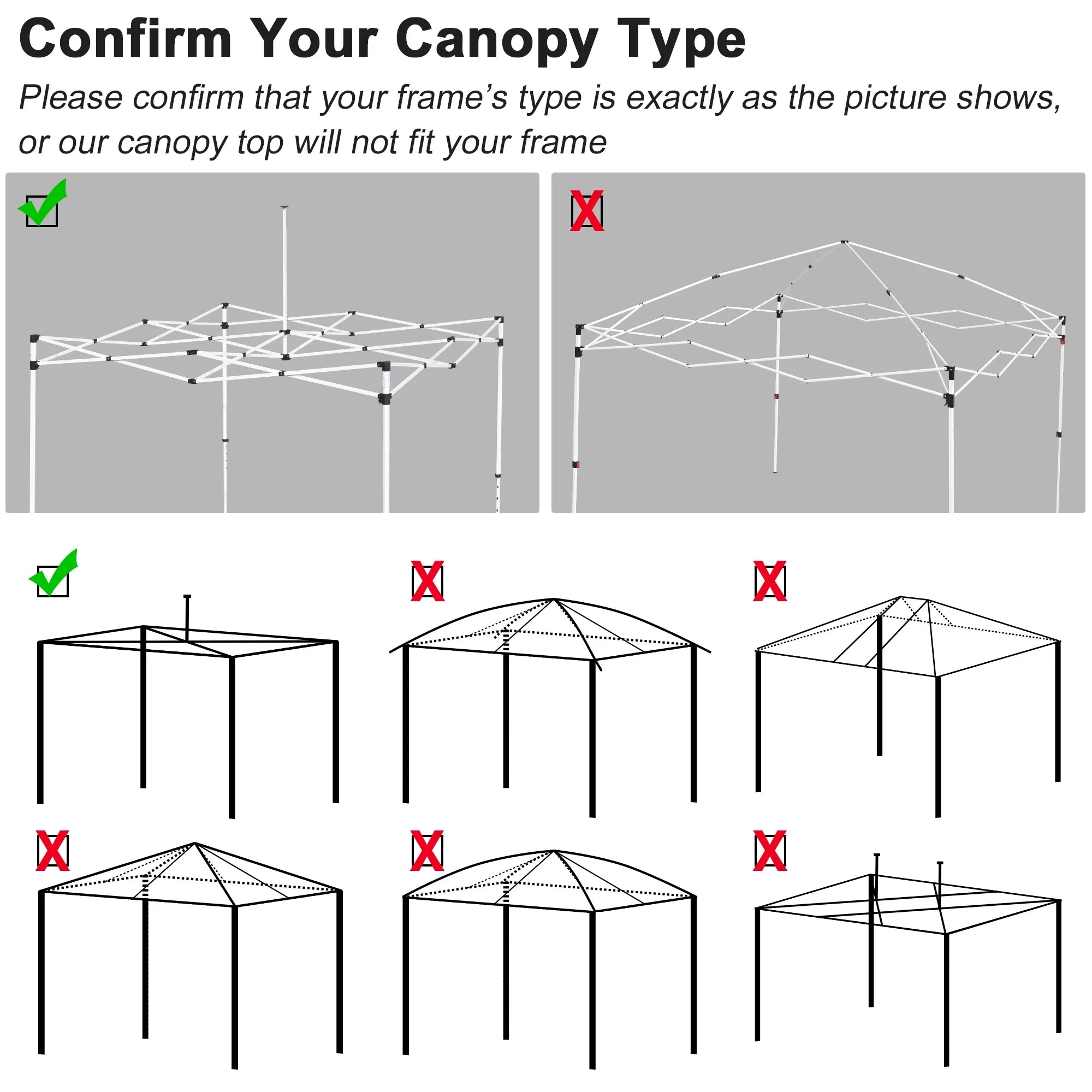 10x20Ft Pop up Canopy Top Kit with 4 Privacy Sidewalls E14514