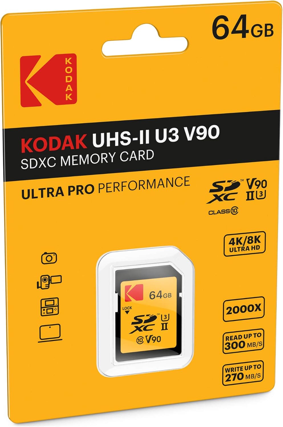 128GB UHS-II U3 V90 SDXC Memory Card B22046