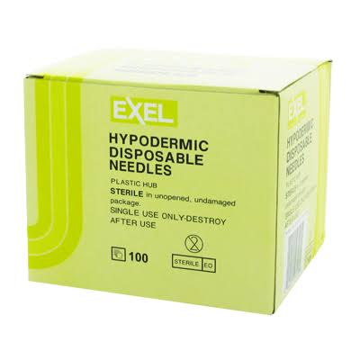 Hypodermic Needle 20 Gauge x 1 1/2 in 100 Count P886