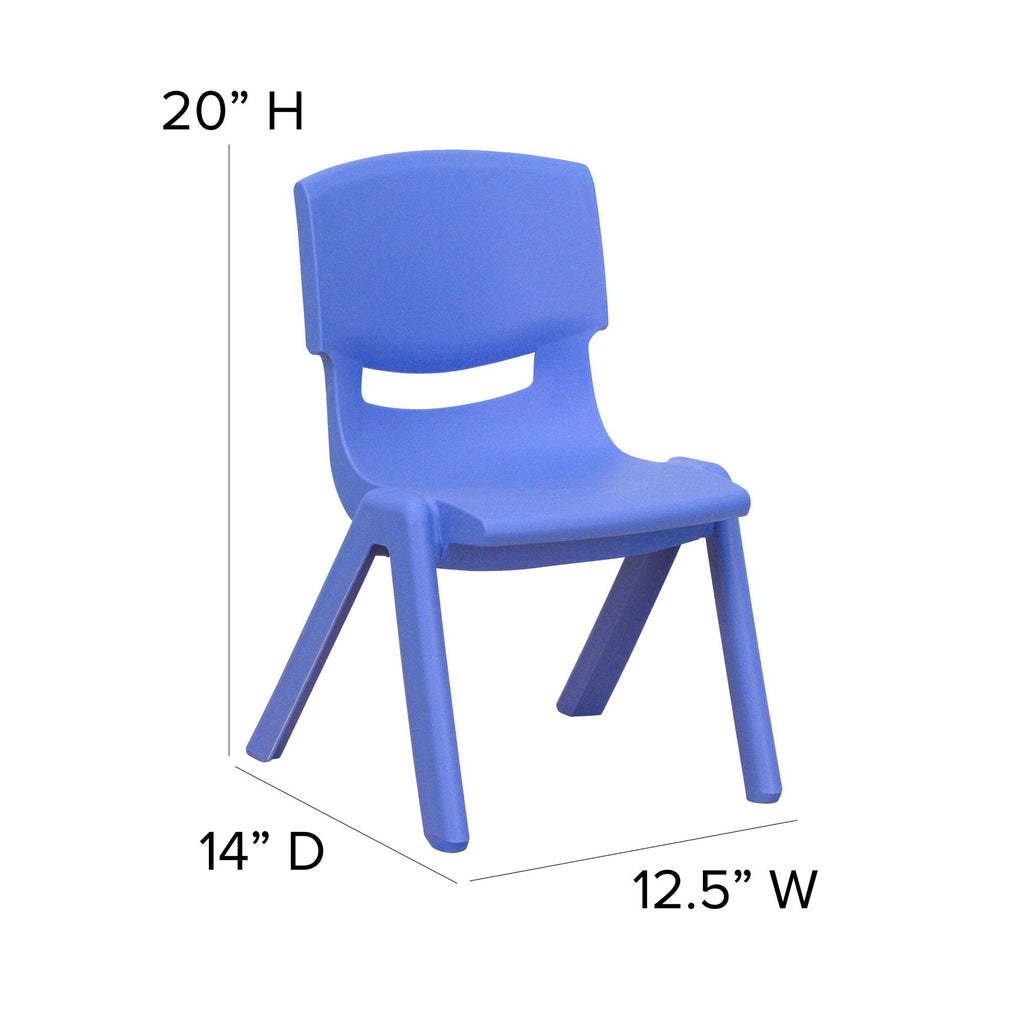 4 Pack Plastic Stackable School Chairs W87194