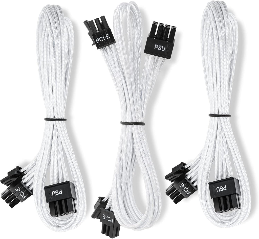 Mod White Sleeved Modular PSU Cable Set C3295