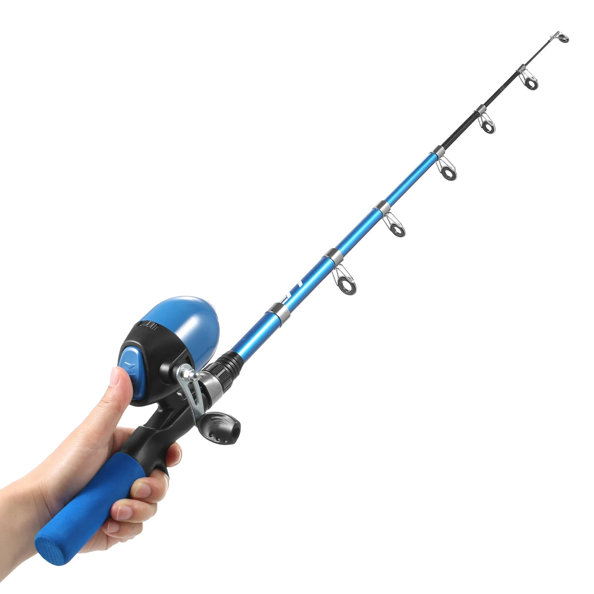 Kids Telescopic Fishing Pole and Reel Combo with Tackles and Lures P46692
