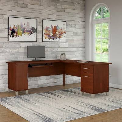 Cherry Reversible L-Shape Desk A767