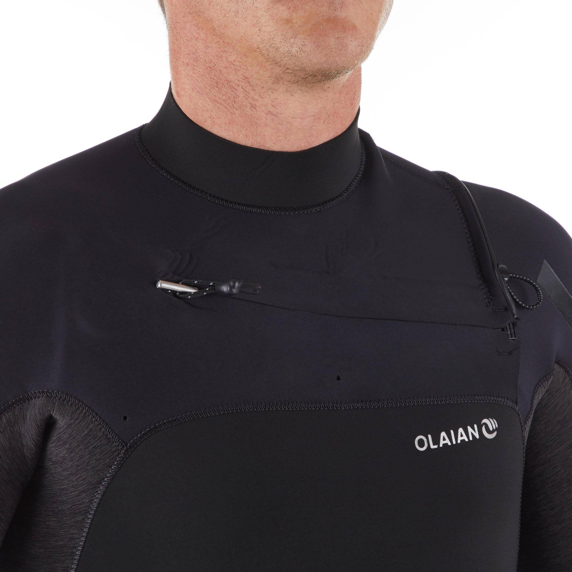 Black 4/3 mm Neoprene Surfing Wetsuit H861271