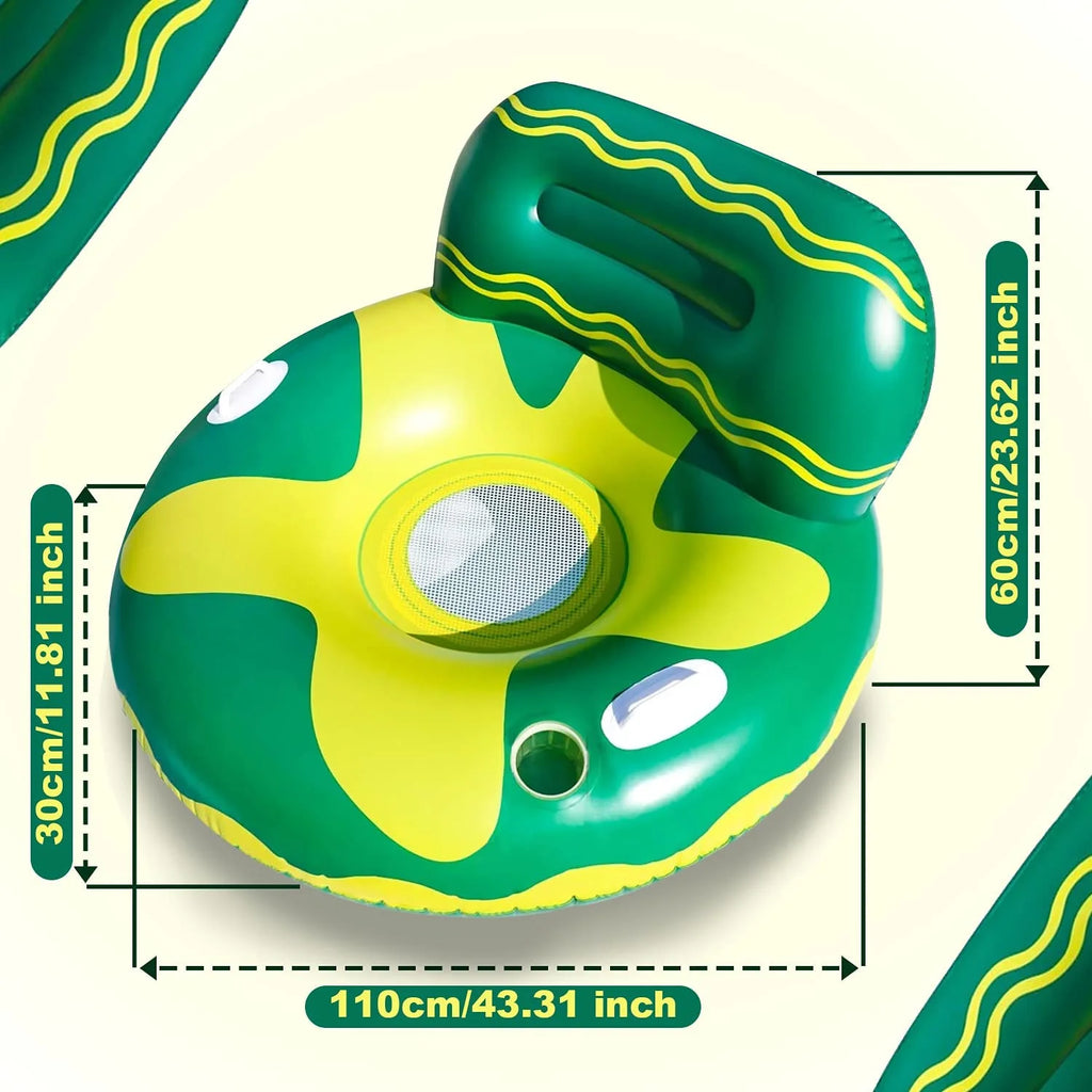 Green/Yellow Pool Floating Chair F185