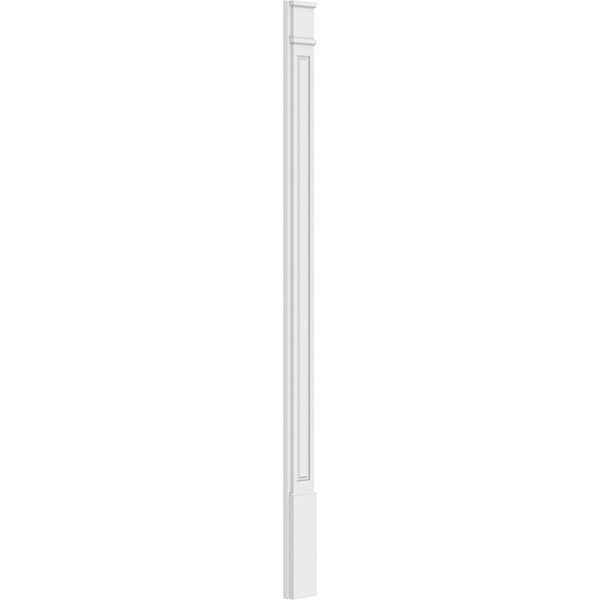 Raised Panel PVC Pilaster with Decorative Capital and Base (Pair) L729