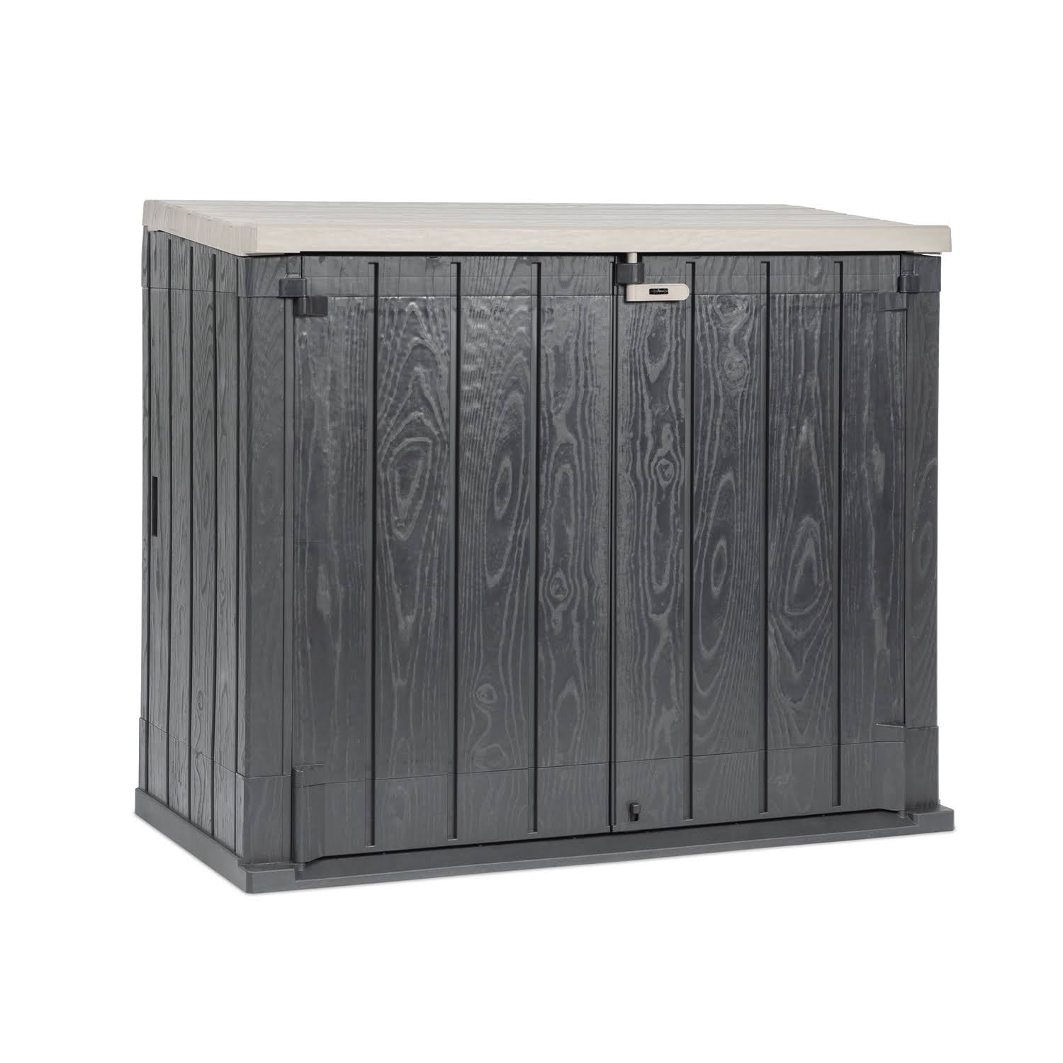 Black Weather Resistant Horizontal Storage Shed Cabinet I2103