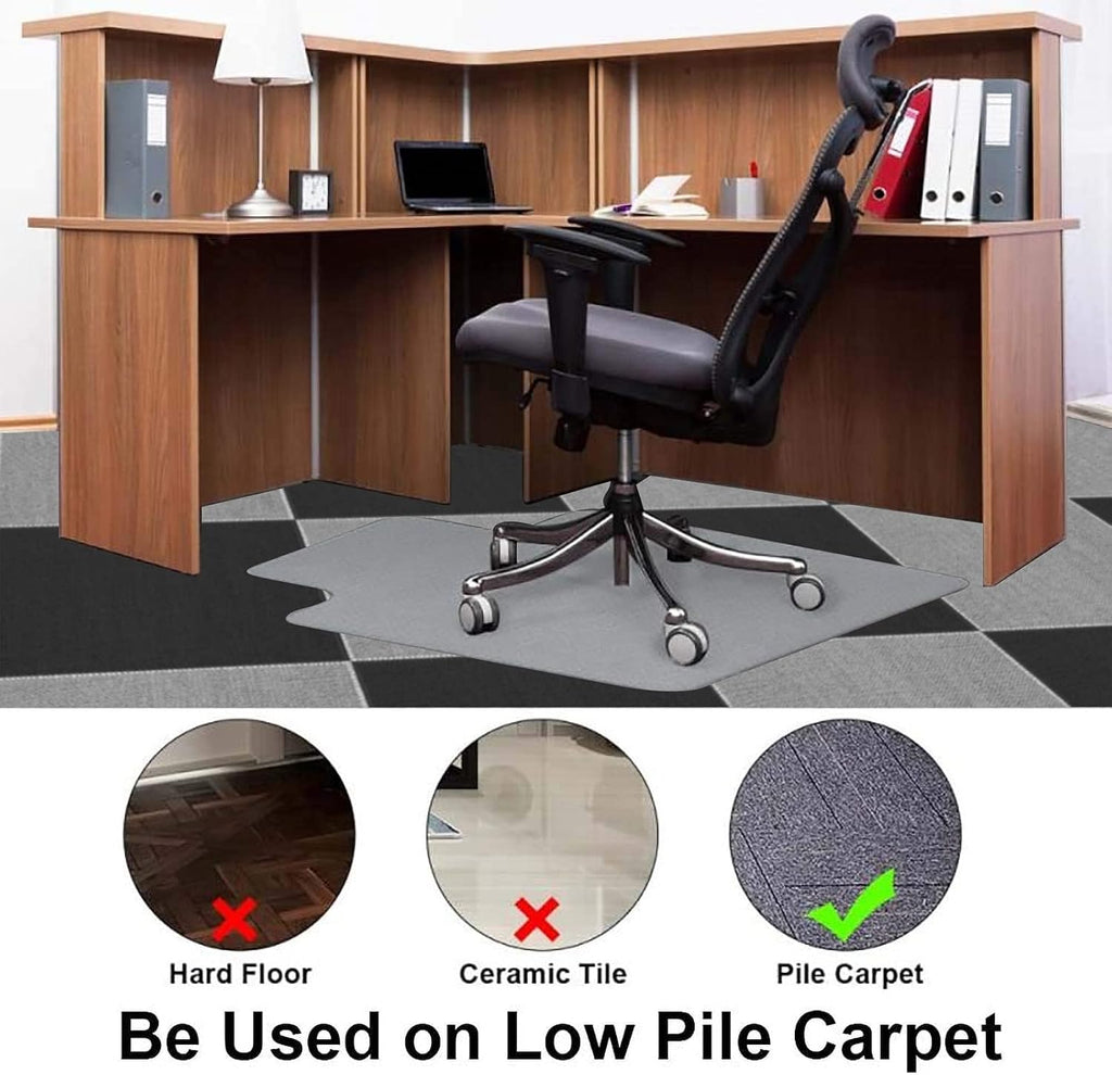 Transparent 3Pcs Office Chair Mat for Carpet Floor R955