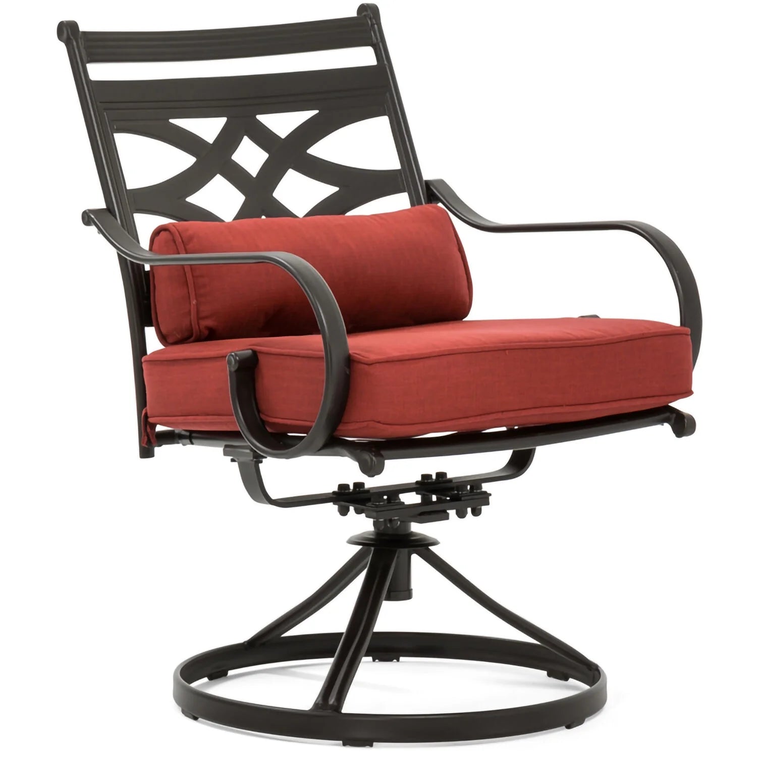 7-Piece Outdoor Patio Dining Set with 6 Swivel Rocker Chairs and Rectangle Table X13911