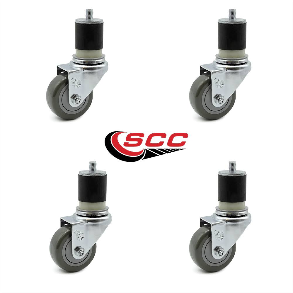 Swivel Caster with Expanding Stem, Set of 4 N444