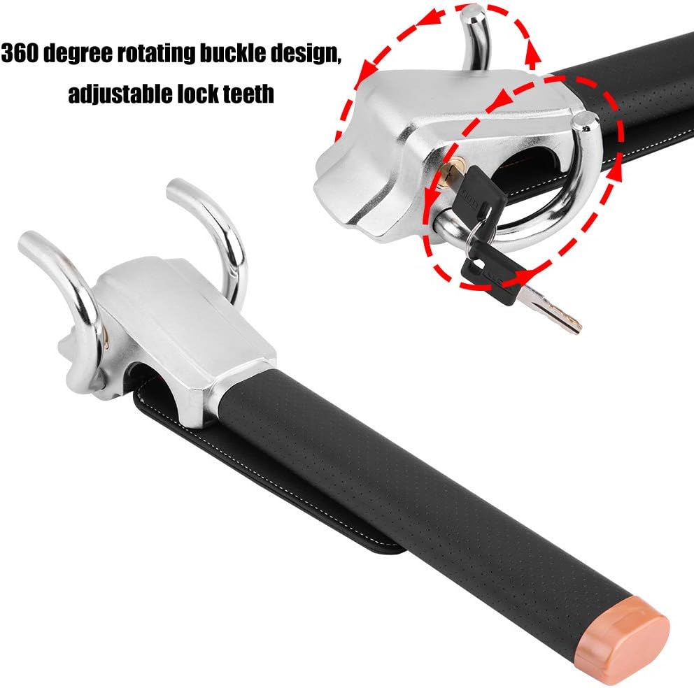 Folding Steering Wheel Lock with Keys L524246