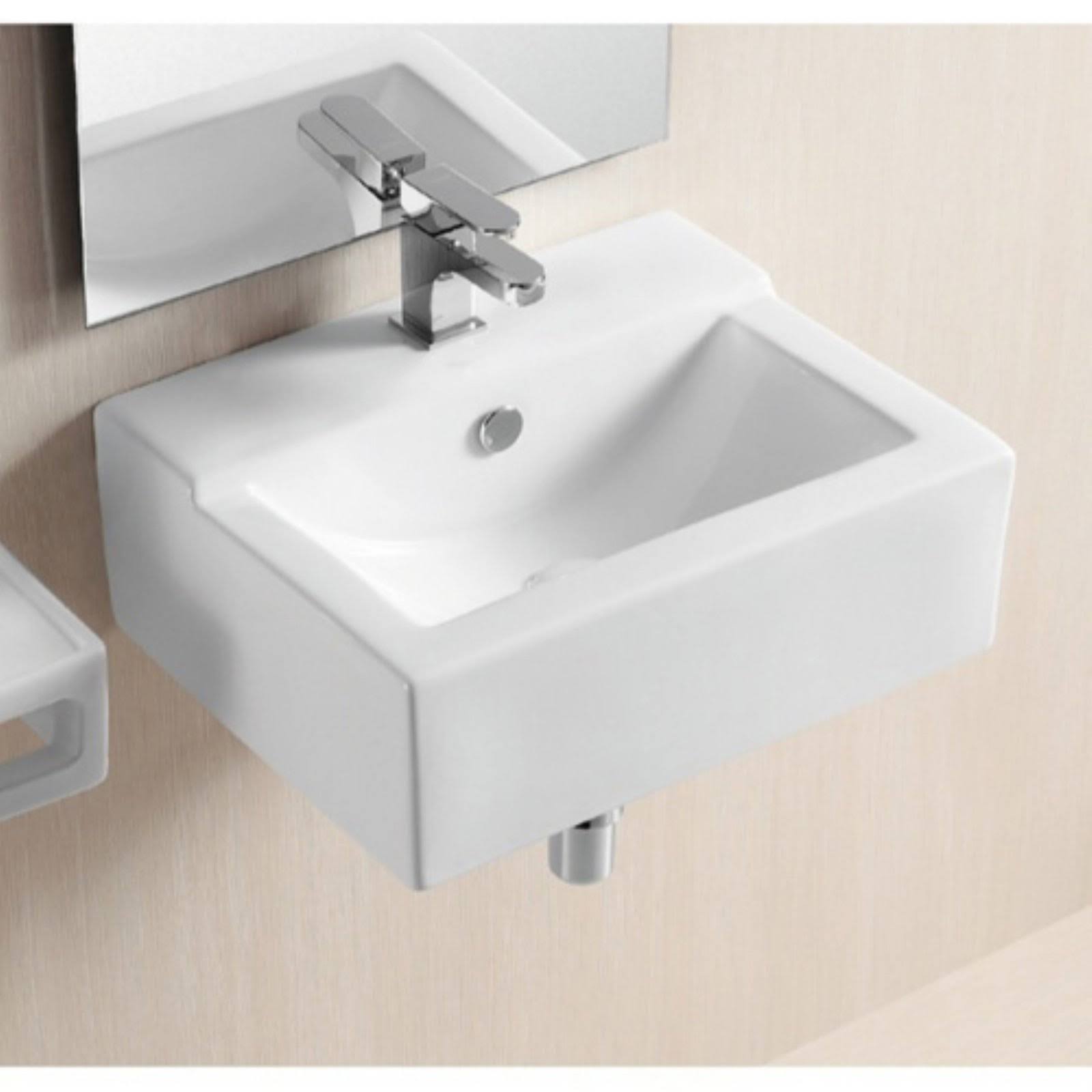 White Bathroom Sink B541