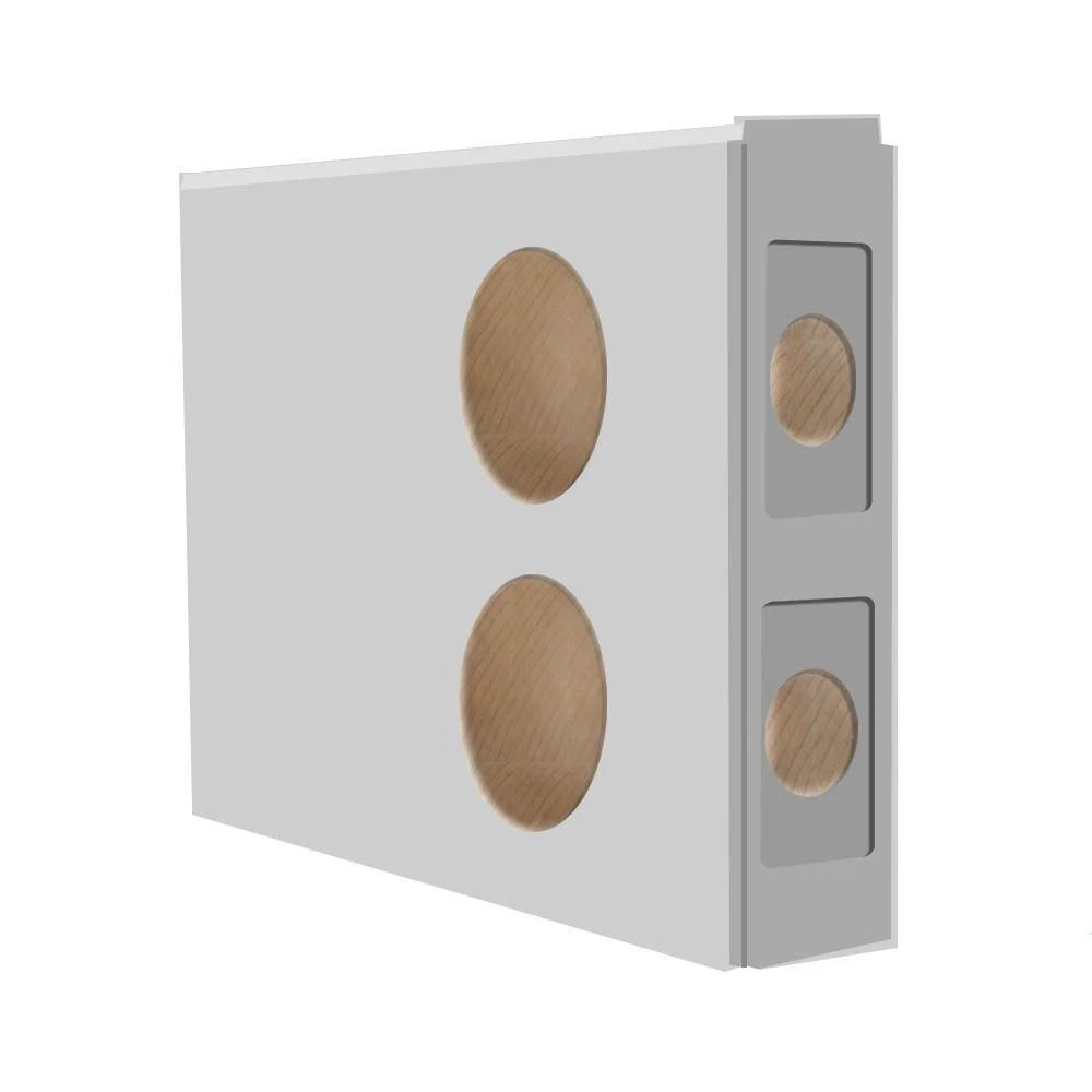 36 in. x 80 in. Full Lite Primed Steel Prehung Left-Hand Inswing Front Door with Brickmould B22873