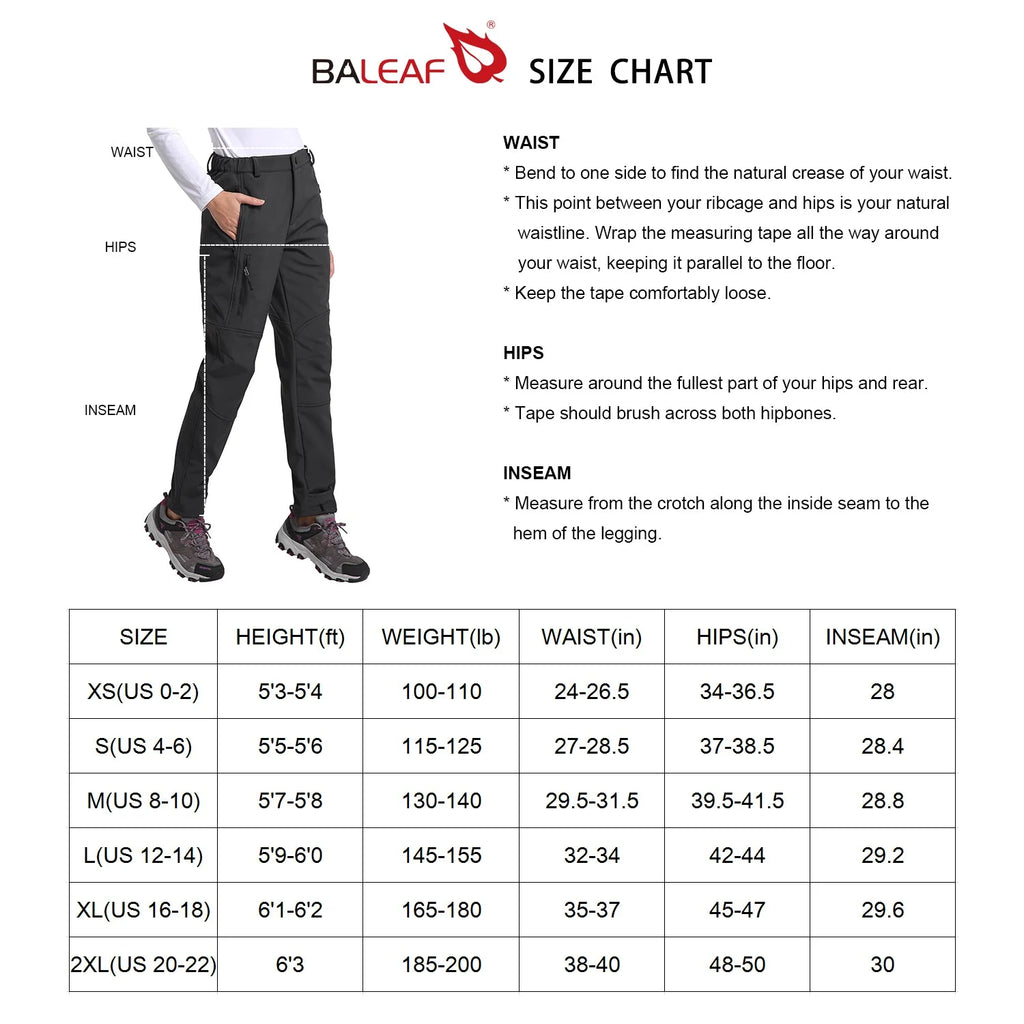 Black Fleece-Lined Soft Shell Ski Pants P198
