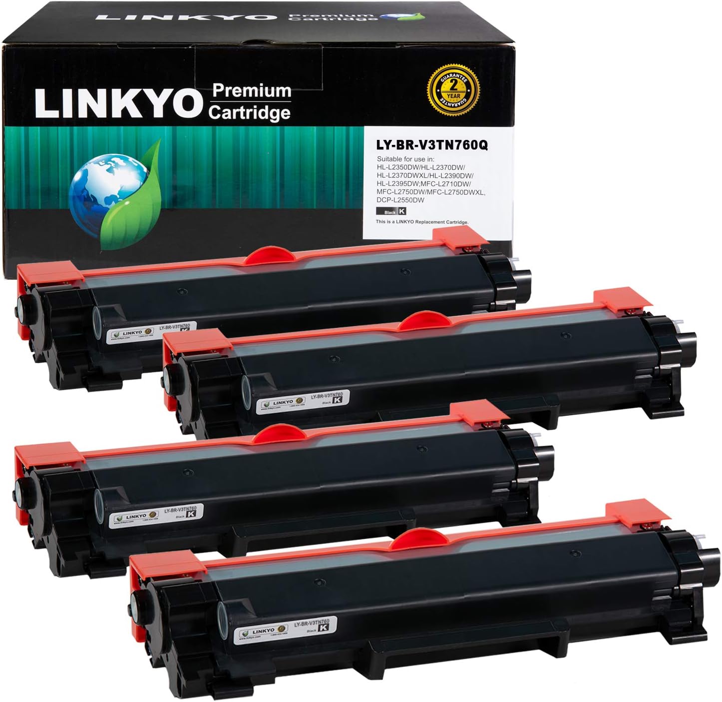 4-Pack High Yield Toner Cartridge C696329