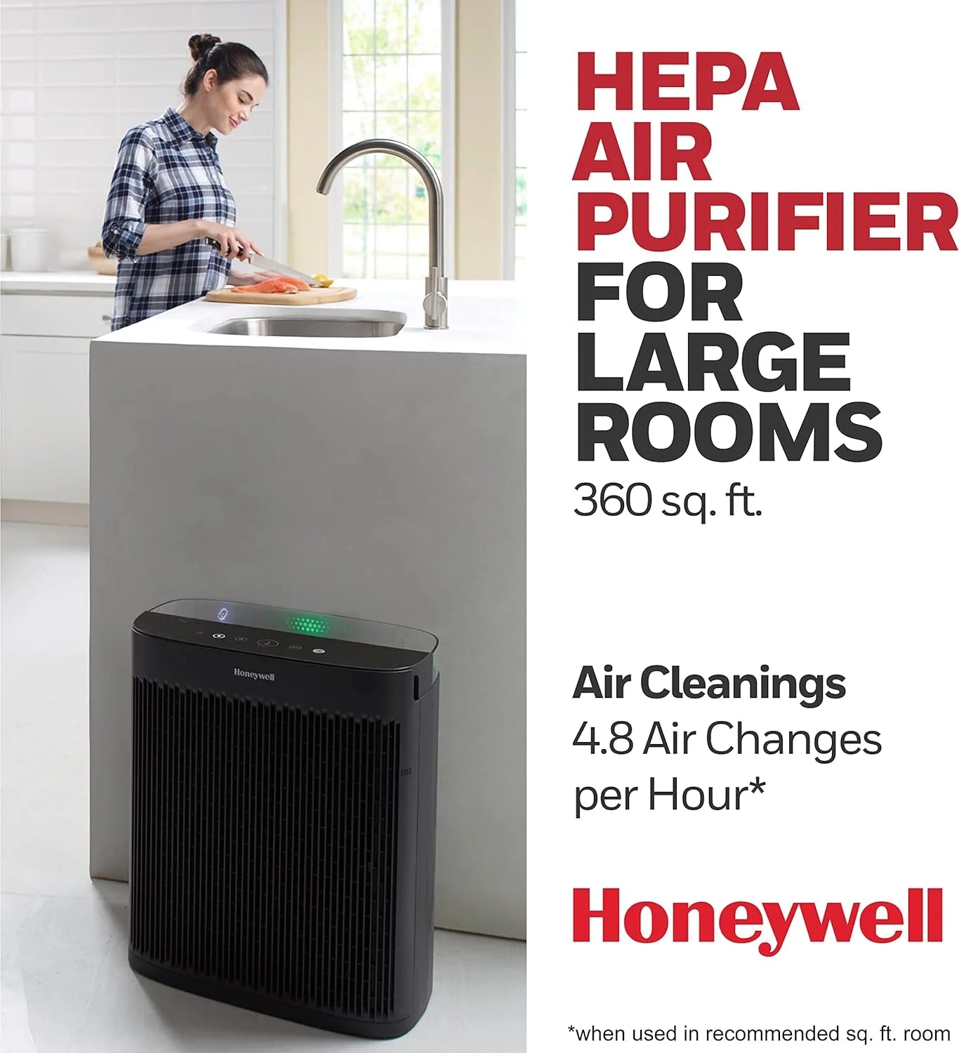 Open Box HEPA Air Purifier with Air Quality Indicator U97218