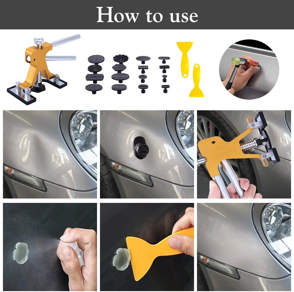 35pcs Dent Puller Kit with Adjustable Width Dent Repair Tools L18141