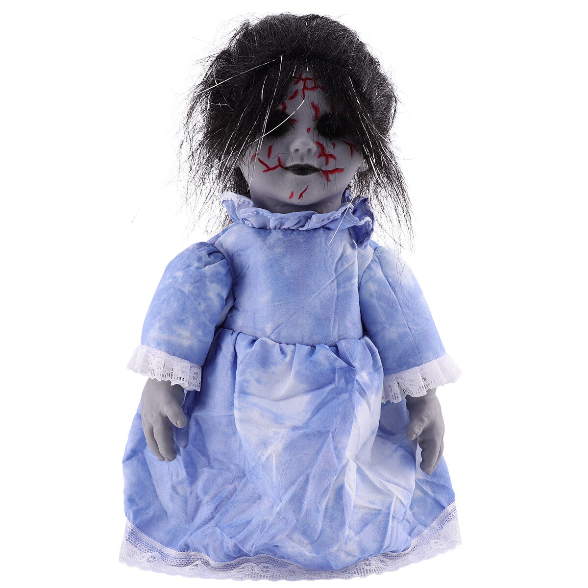 Halloween Scary Dolls, 1 PC Voice-activated Induction Glowing Walking Doll S95236
