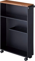 White Rolling Slim Bathroom Cart U5551