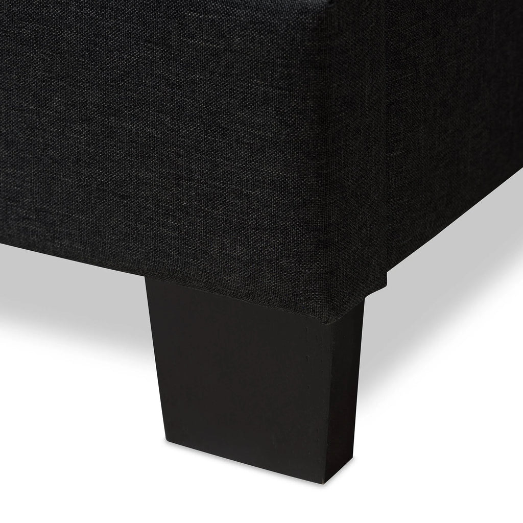 Charcoal Grey Full Low Profile Bed W98609