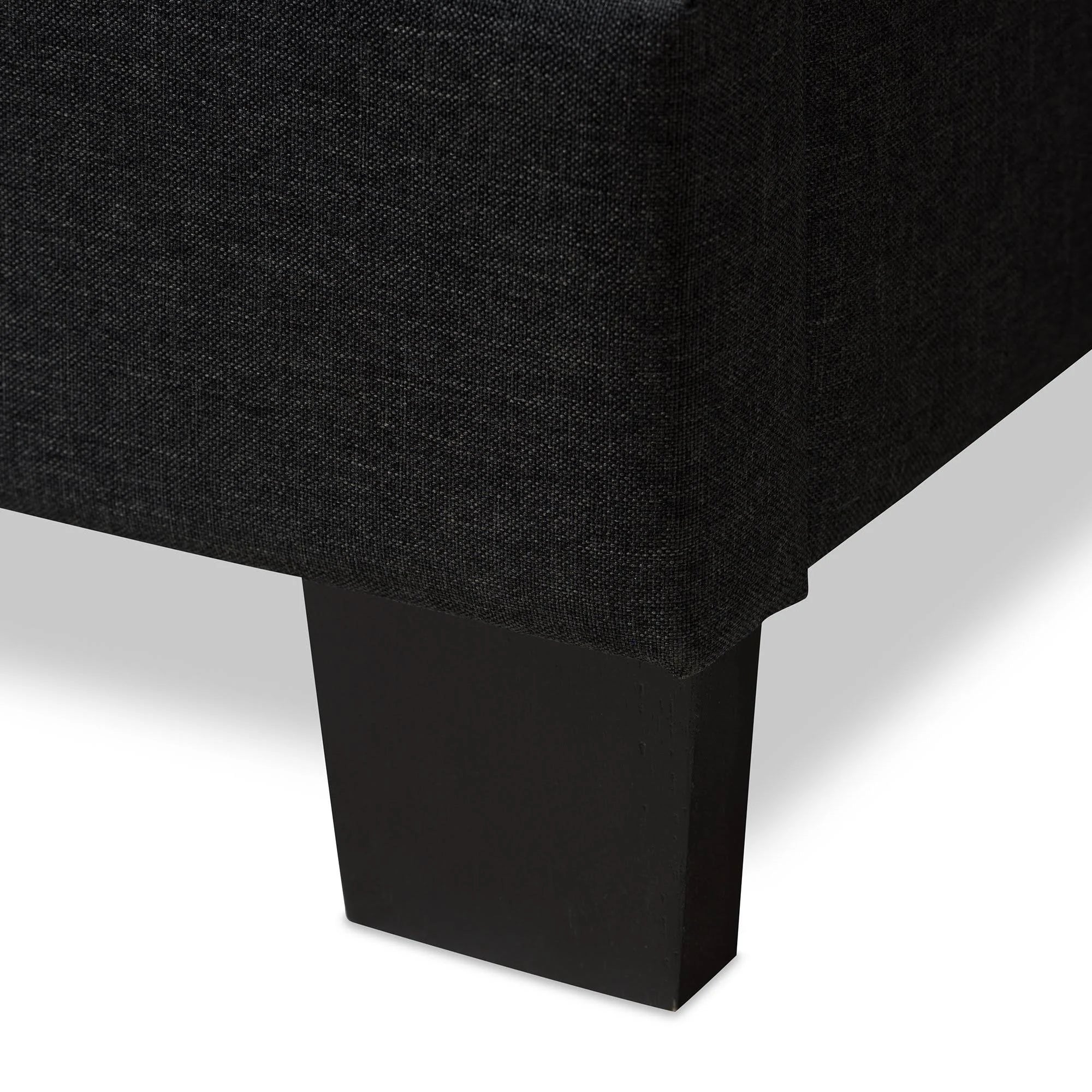 Charcoal Grey Full Low Profile Bed W98609