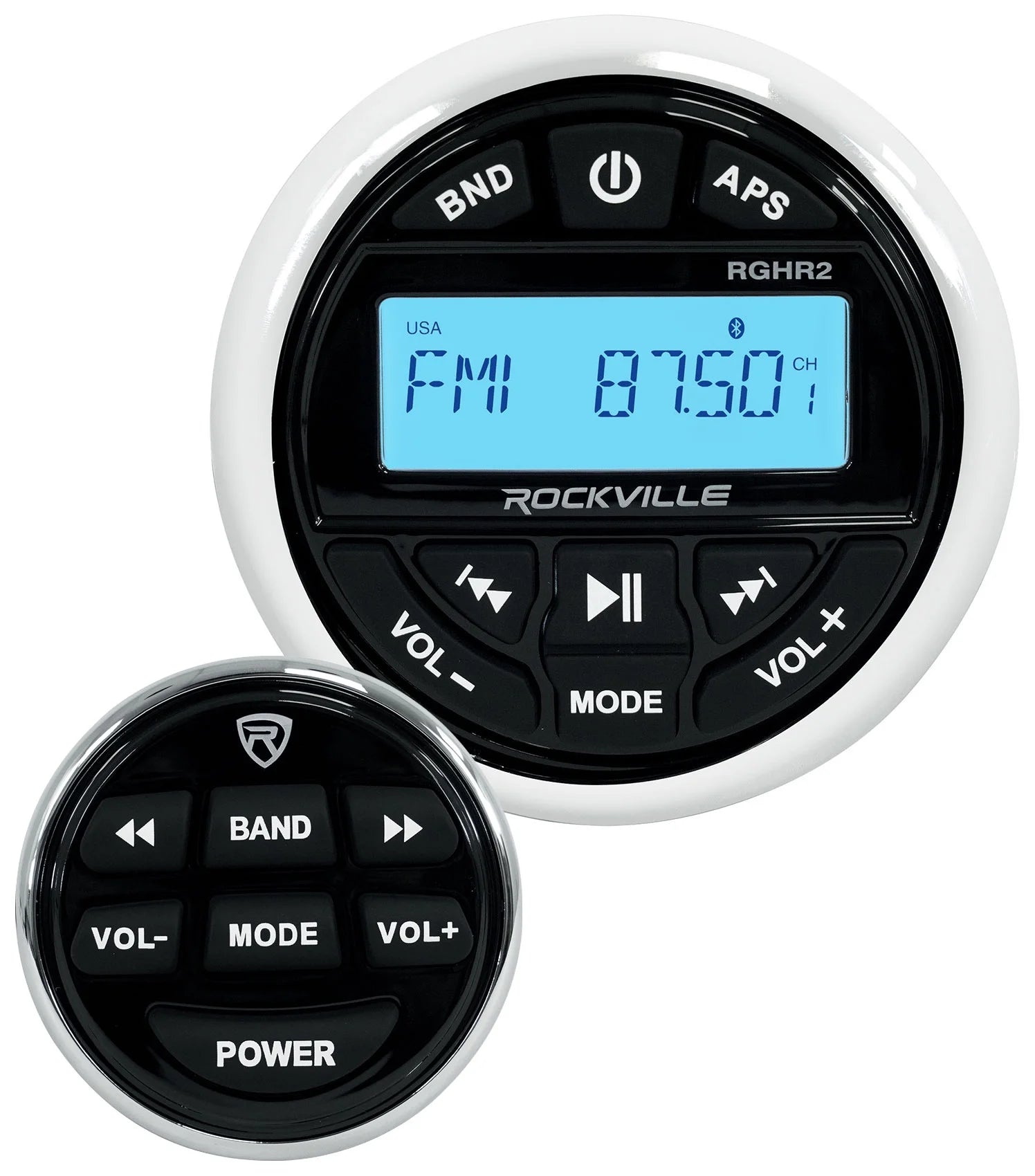 Black 8" Marine Wakeboard Tower Speakers with Receiver E34985
