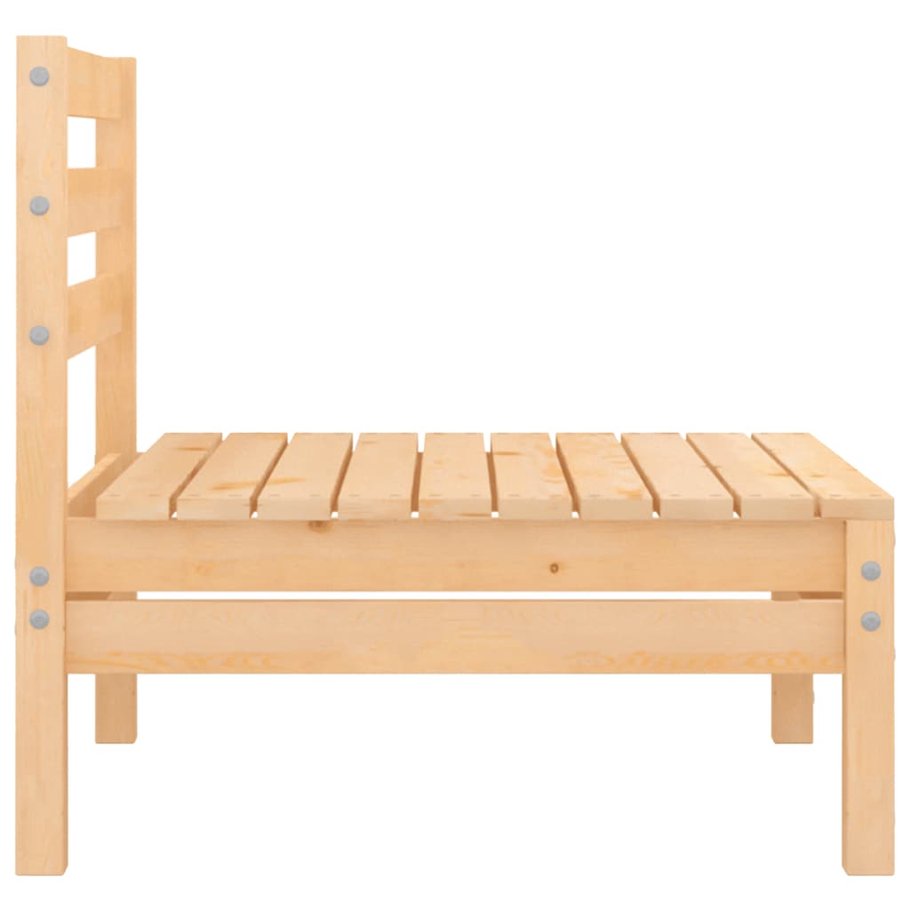 Solid Wood Pine Patio Sofas 2 pcs W503699