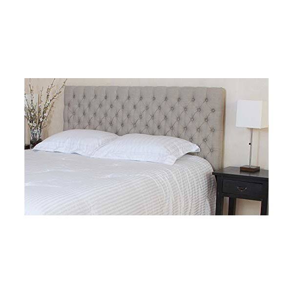 Tufted Fabric Headboard, Queen/Full, Sand U142467